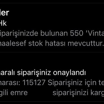 Wunder Siparişimin Bilgim Ve İsteğim Dışında İptal Edilmesi