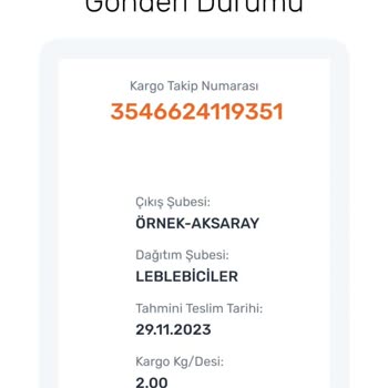 Aras Kargo Kargom Teslim Edilmedi