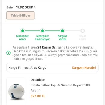 Aras Kargo Kargom Teslim Edilmedi