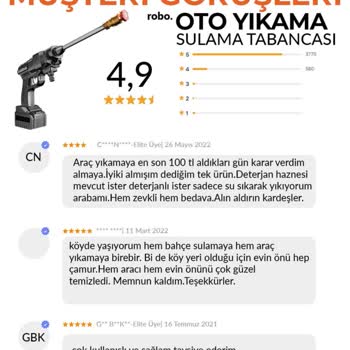 Sepetfirsati.com Robo Şarjlı ve Basınçlı Su Tabancası Siparişi