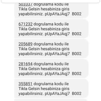Tıkla Gelsin Sürekli Onay Kodu Geliyor