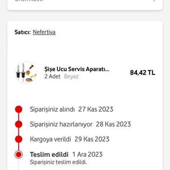 Vodafone Yanımda Siparişim Eksik Geldi