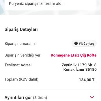 Komagene Yemeksepeti Yemeğim Hala Gelmedi