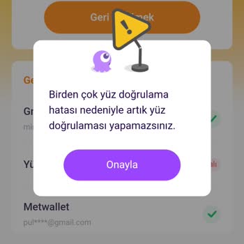 Chamet Yüz Doğrulama Arızası