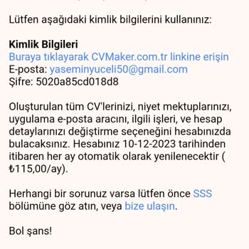 Cvmaker.com.tr Üyelik İptali Sonrası Kesinti Endişesi