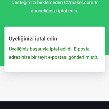 Cvmaker.com.tr Üyelik İptali Sonrası Kesinti Endişesi