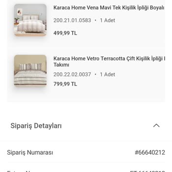 Karaca Home Ve Kargomsende Keyfi İptal