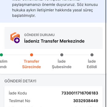 Trendyol İade Kargom Ulaşmadı