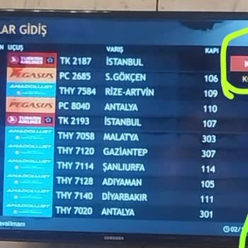 Esenboğa Hava Limanı Ve Türk Hava Yolları Personellerinden