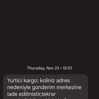 Kargo Koliniz Adres Nedeniyle Teslim Edilememiştir Spam Mesajı