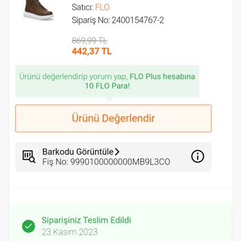FLO Ayakkabı 2 Al 1 Öde Kampanyasından Aldığım Ürün Teslim Edilmedi