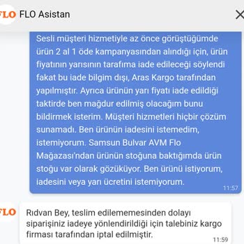FLO Ayakkabı 2 Al 1 Öde Kampanyasından Aldığım Ürün Teslim Edilmedi