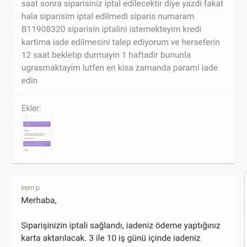 Gardrops Para İadesi Yapmıyor