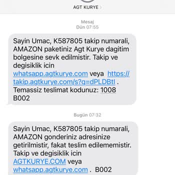 AGT Kurye Teslimat Mağduriyeti Ve İletişim Sorunu