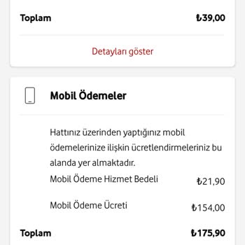 Vodafone Tafından 597 TL Çekilmiş