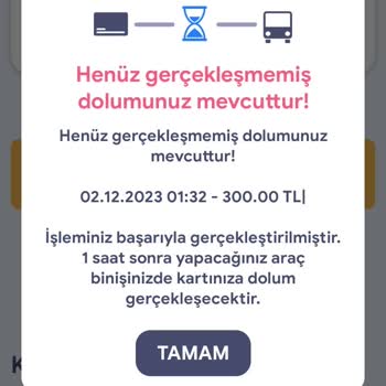 Kent Kart Kentkarta Dolum Yaptığım Halde Dolum Gerçekleşmedi