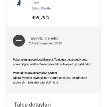 hepsiJET Hepsiburada Evden İade Talebimi Son Dakika İptal Etti