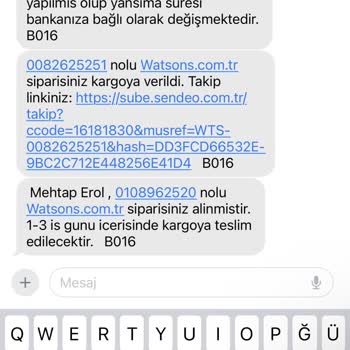 Watsons Setcard Ödeme İadesi Yapılması Hakkında