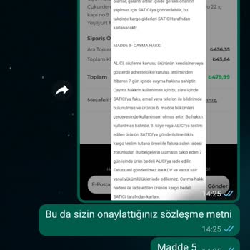 Can Atay İade Kabul Etmeme