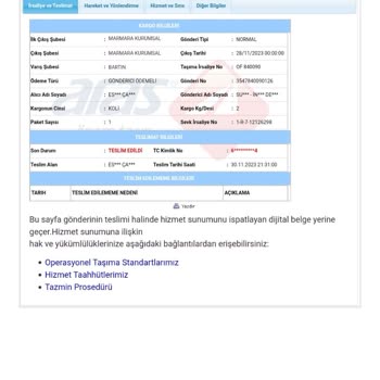 Aras Kargo Yanlış Teslim Yaptı