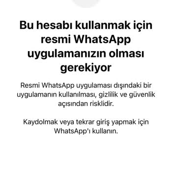 WhatsApp Spamı Aldım