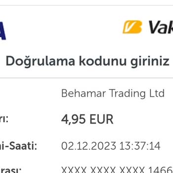 Behamar Trading Hesabımdan Para Çekildi