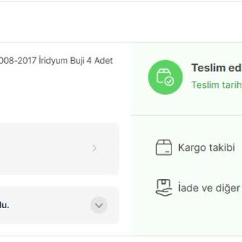 Hepsiburada Aracımla Uyumlu Olamayan Buji