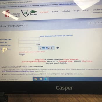 Zara E Arşiv Fatura GİB De Gözükmüyor