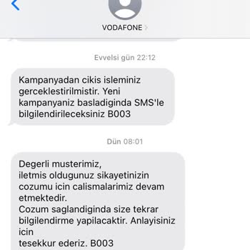 Vodafone Faturalı Hattan Çıkamadım