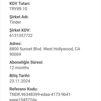 Tinder Ücret İadesinin Geri Ödenmesi