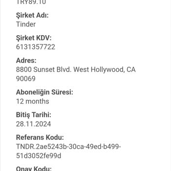 Tinder Ücret İadesinin Geri Ödenmesi