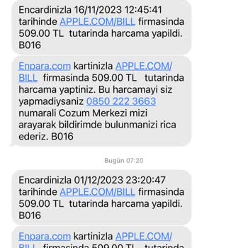 Apple Enpara.com Harcama Sonrası Jeton Sorunu