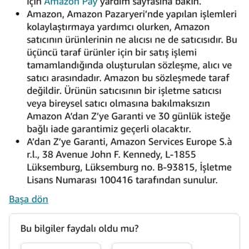 Amazon'un A'dan Z'ye Garantiye Uymayıp Müşterileri Mağdur Etmesi