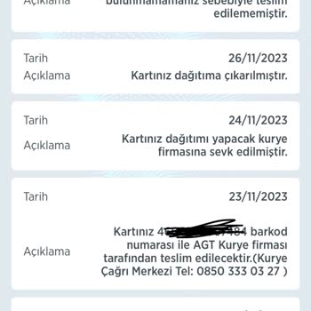AGT Kurye (aynigunteslim.com) Ve Ziraat Bankası Saygısızlığı