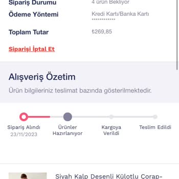 Penti Siparişimi Hala Göndermedi
