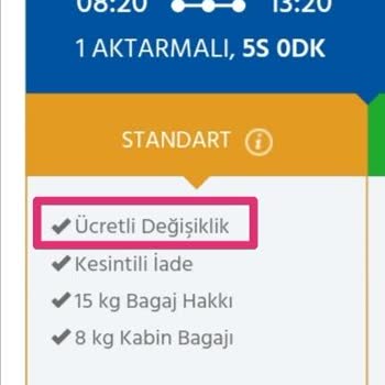Anadolu Jet Yanıltıcı Bilgi İçeren İbare