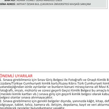 Anadolu Üniversitesi Sınav Yeri Değişikliği Yapmadığımız Halde