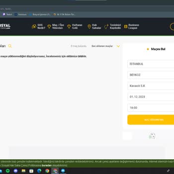 Sosyal Halı Saha Halı Saha Maç Kayıtları Erişim Sorunu