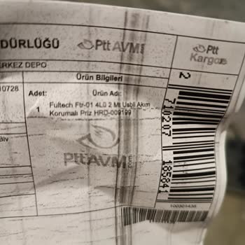 7 Kat Endüstriyel Yapı Market Satın Aldığım Ürünle Kargolanan Ürün Farklı