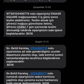 Watsons Bilgilendirme Hatası (! )