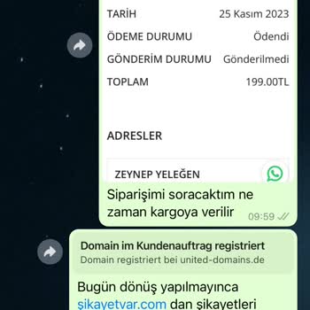 Alienationwear Sitesi Ürün Yollamama, Mesajlara Dönüş Yapmama