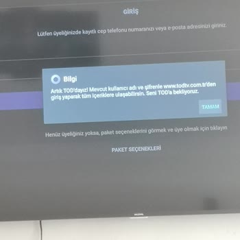 TOD Tv Tod Açılmıyor Uygulama Hata Veriyor