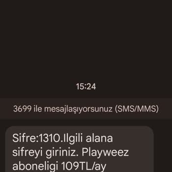 Playweez Bilinmedik Üyelik İçin İptal Edilsin