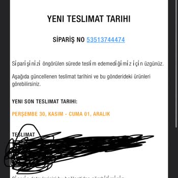 Zara Ve Kargoist Siparişi Teslim Edememesi