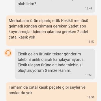 Trendyol Yemek Ve Tavuk Dünyası Ayıplı Ürün Ve İlgisizlik