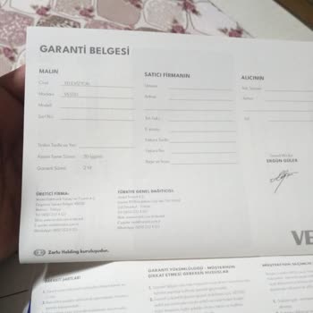 Vestel Sıfır Ürün Garanti Yok