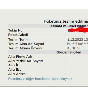 UPS Yanlış Adrese Yanlış Teslimat