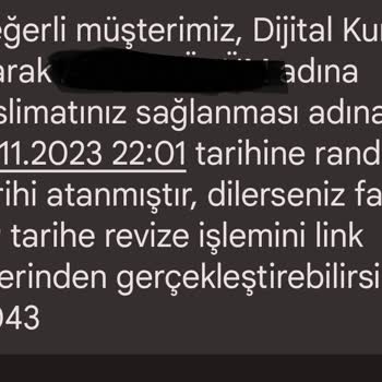 Dijital Kurye Pişmanlığı, Hatlarım 2 Haftadır Elime Ulaşmadı