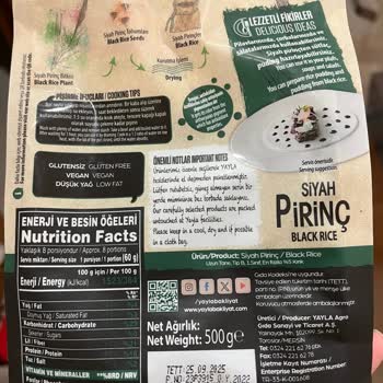 Yayla Bakliyat Siyah Pirinçten Metal Parça Çıktı