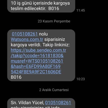 Watsons Kargo Sorunu Ve İletişimsiz Destek!